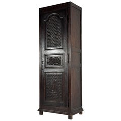 Antique Wall cabinet hand-picked French Fleur de Lis