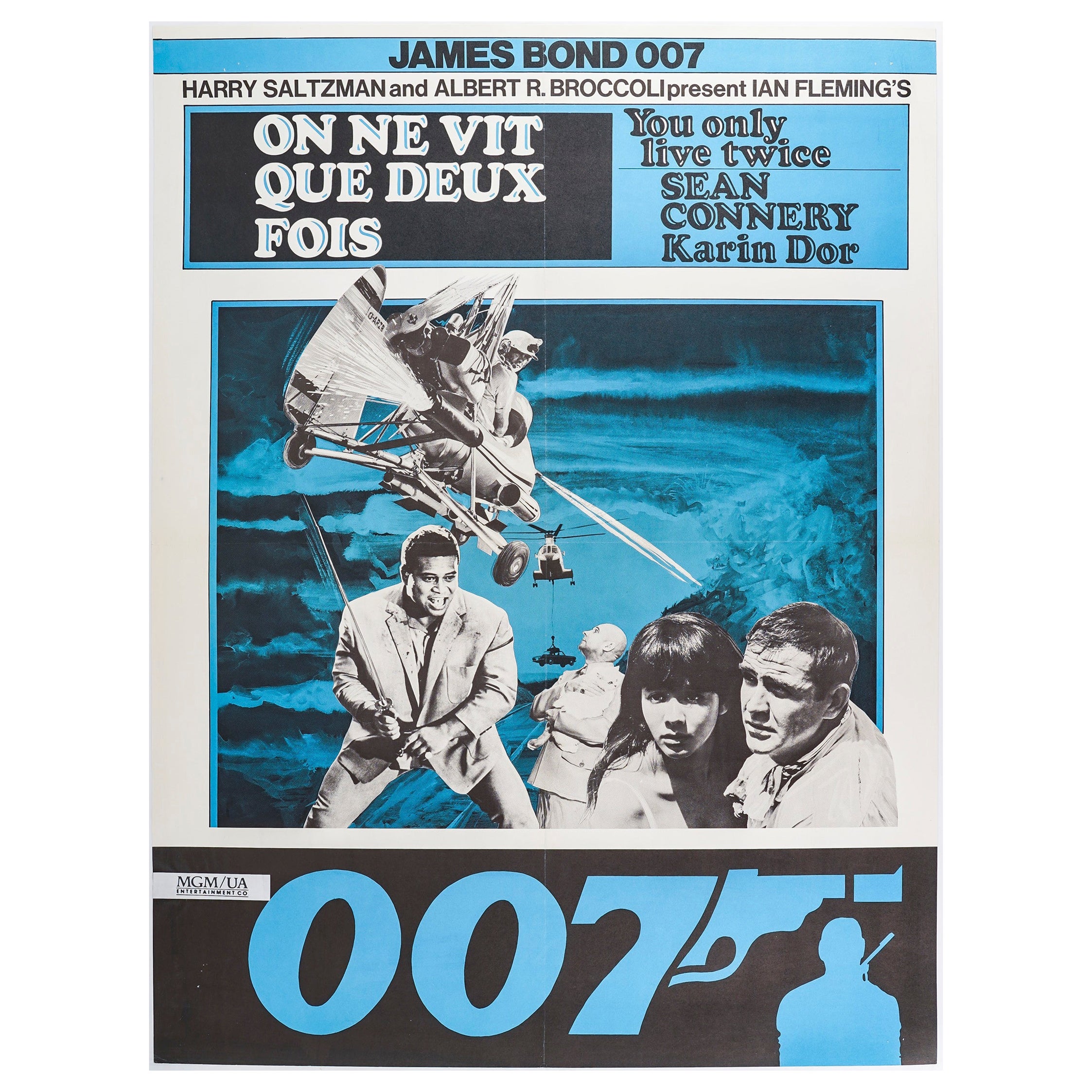 Poster cinematografico originale, 007 James Bond, Si vive solo due volte, Sean Connery, 1980