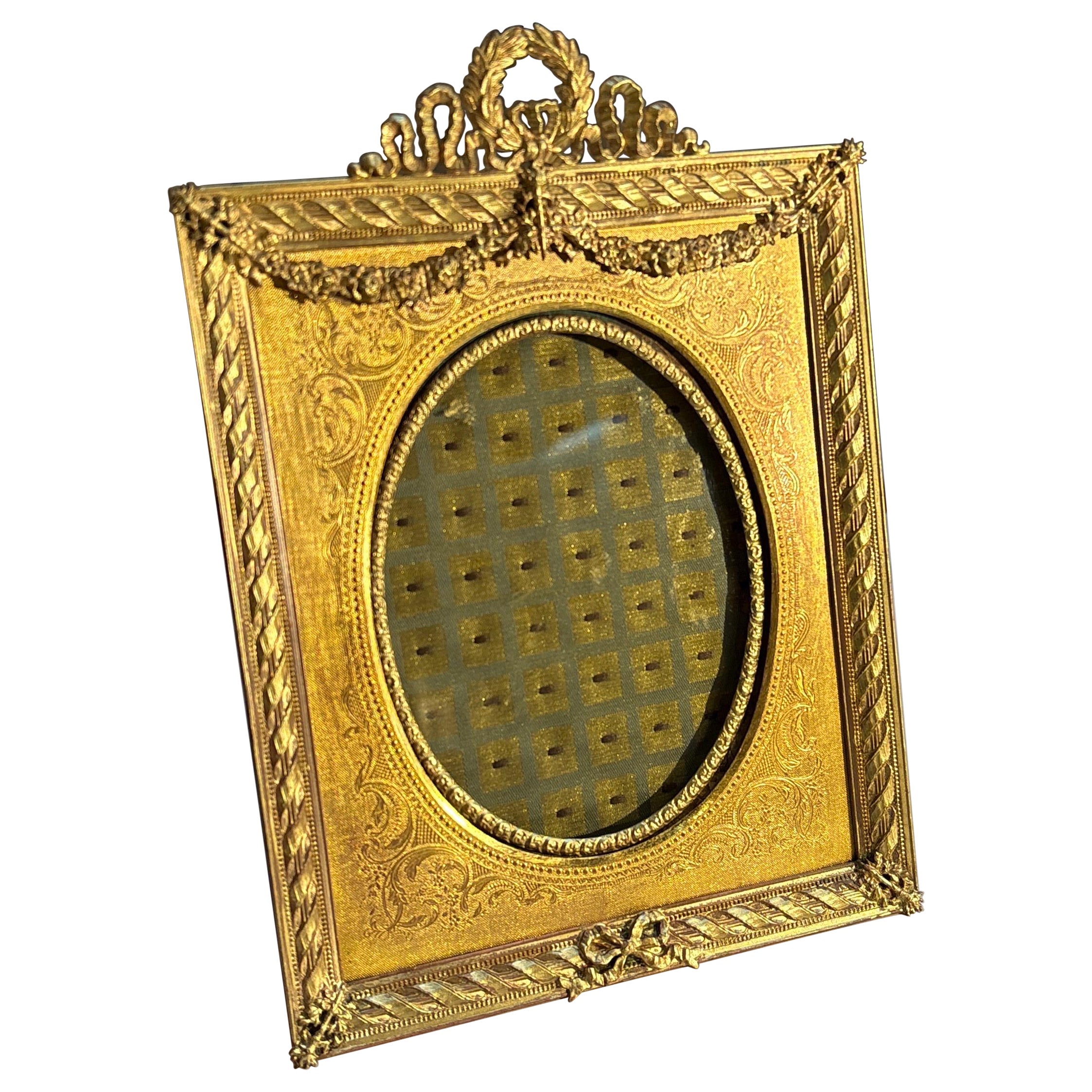 A 19th Century Gilt Bronze Standing Picture Frame.