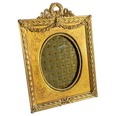 A 19th Century Gilt Bronze Standing Picture Frame.