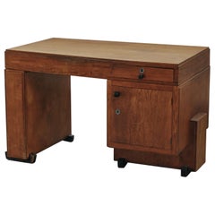 Bureau vintage en chêne de France, vers 1960