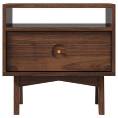 Florence Side Table in Walnut Wood (Natural) by The Spalty Dog