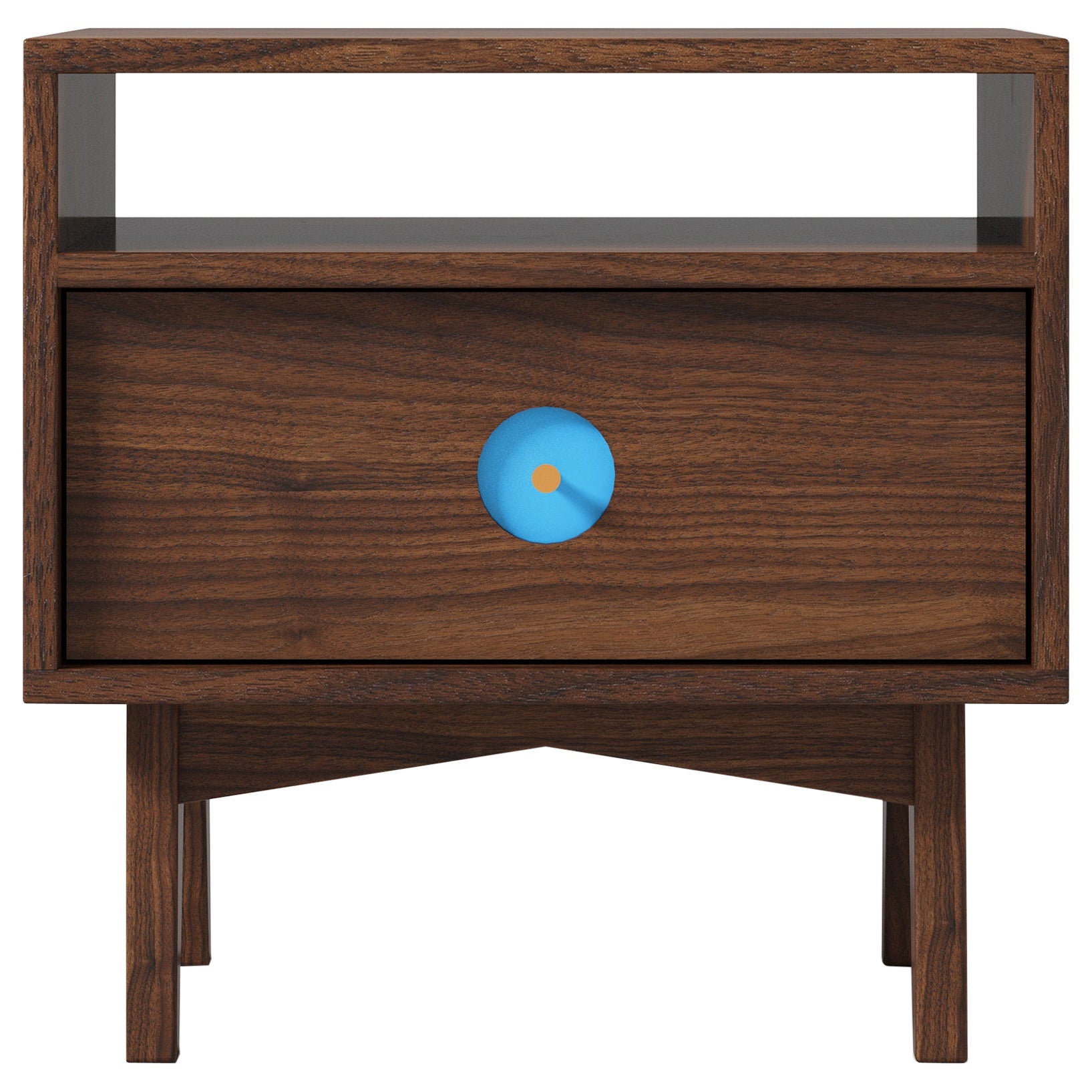 Florence Side Table in Walnut Wood (Tiffany) by The Spalty Dog