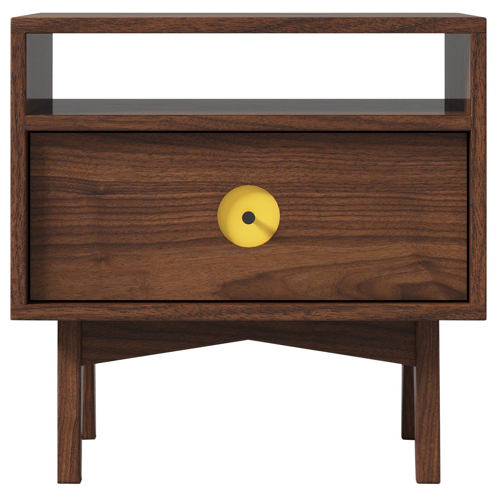 Florence Side Table in Walnut Wood (Submarine) by The Spalty Dog