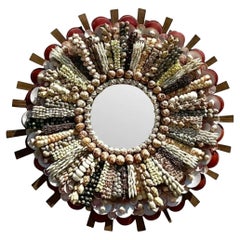Vintage Coastal Shell verkrustete Spiegel