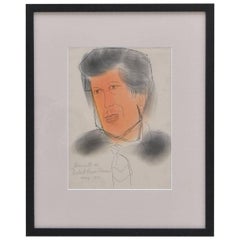 Boceto a pluma y pastel de Oronzo Gasparo 1946