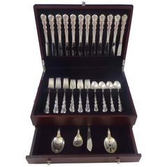 Angelique by International Sterling Silver Flatware Set for 12 Service 52 Pieces