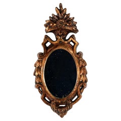 Antique American Wood & Gesso Gilt Wall Mirror by Thanhardt Burger, 1940s