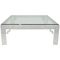 Jeffrey Bigelow Lucite Coffee Table