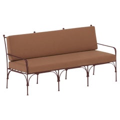 Nottambula 3-Seater Wrought Iron Brown Outdoor Sofa by Dante Negro