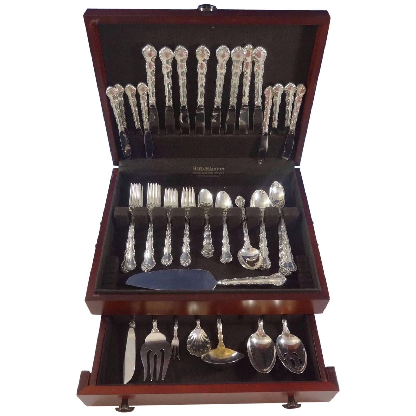 Tara by Reed & Barton Sterling Silver Flatware Set for Eight Service 63 Pieces