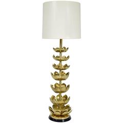 Brass Lotus Lamp