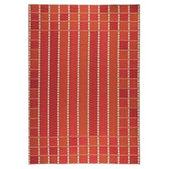 Alfombra plana roja de estilo sueco de Doris Leslie Blau