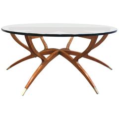 Mid-Century Modern Spider Leg Walnut Coffee Table 2