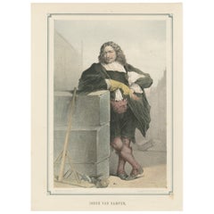 Jakob van Campen – Dutch Architect and Artist, 19th-Century  Lithograph