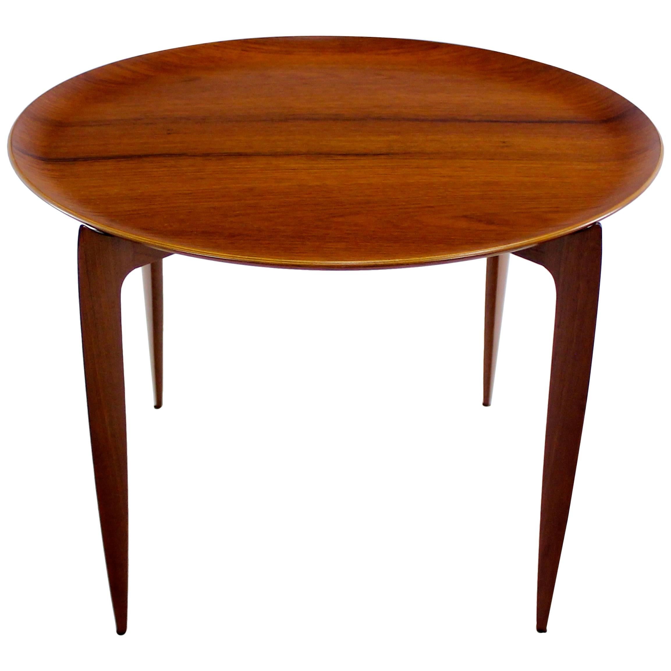 Danish Modern Teak Tray Table Designed by H. Engholm & Svend Aage Willumsen For Sale