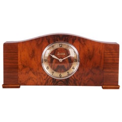 Vintage Art Deco Mantel Alarm Clock by Junghans