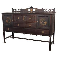 Antique Charles P. Limbert Arts & Crafts Furniture Co. Art Deco Chinoiserie Buffet