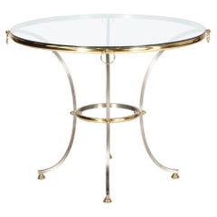 Hollywood Regency Maison Jansen Style Circular Dining Table ca. 1970s