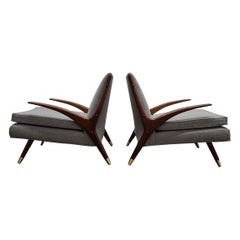 Pair of Lounge Chairs by Karpen of California