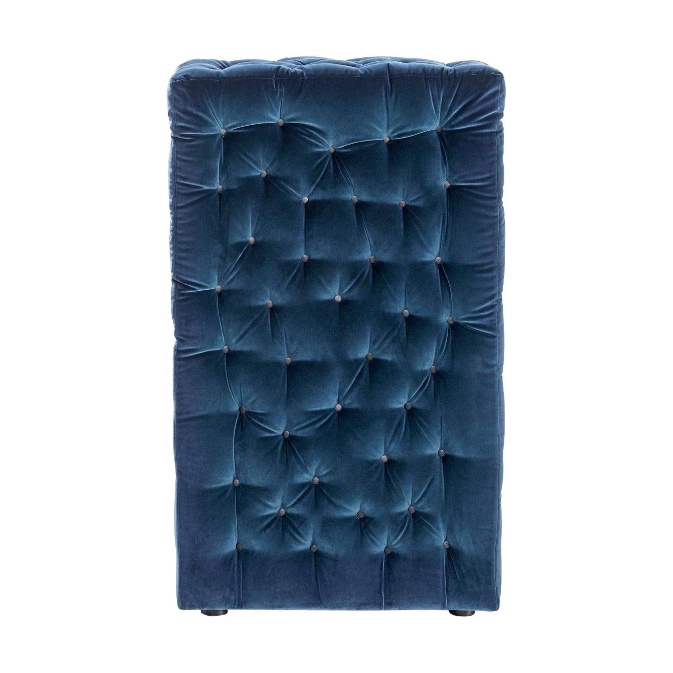 Sofá con respaldo de terciopelo La Michetta Back 73 en azul marino by Gaetano Pesce
