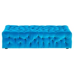 La Michetta Seat 144 Velvet Seat in Cyan by Gaetano Pesce