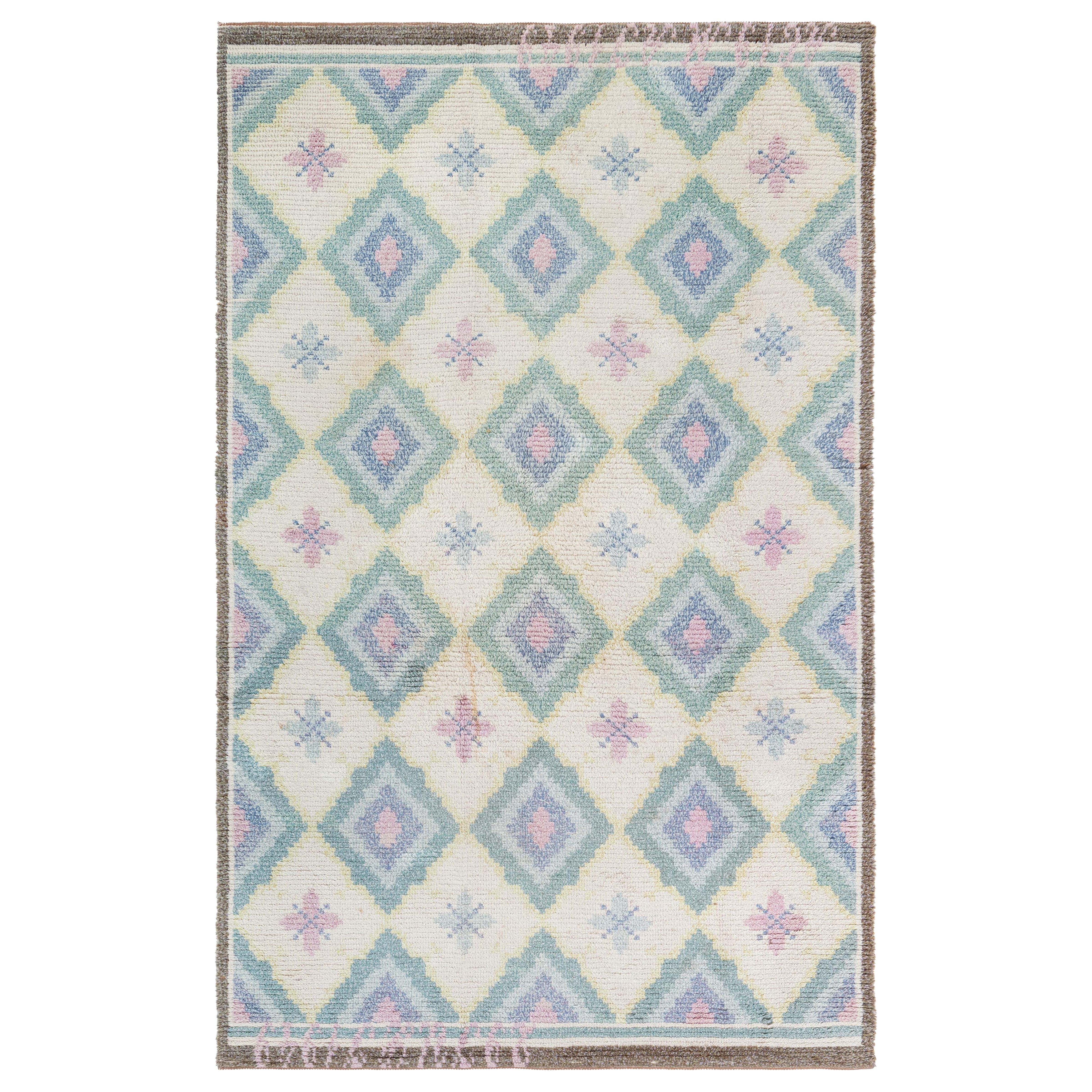 Vintage Swedish Rya Rug Doris Leslie Blau