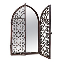 LATE 19th CENTURY SMALL MIRROR IN NEO GOTHIC STYLE