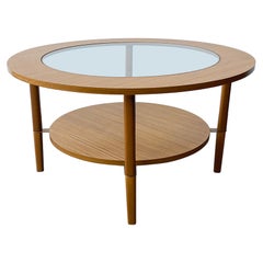 Mid-Century Modern circular coffee table by Schreiber