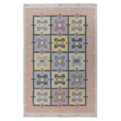 Doris Leslie Blau Vintage Swedish Flat Weave Rug by Agda Osterberg