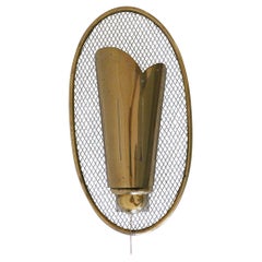 Äußerst seltene und elegante Mid-Century-Modern-Wandleuchte oder Wandleuchte, Deutschland 1950er Jahre