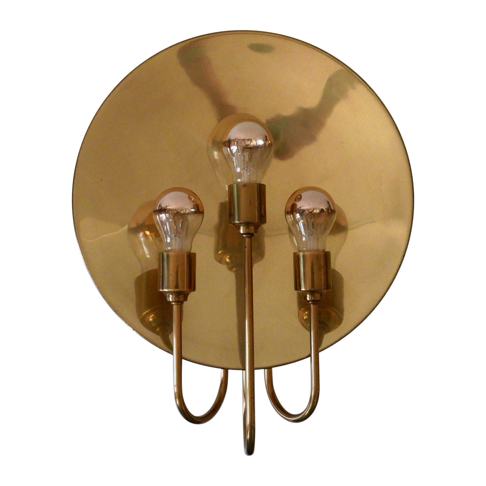 Grande lampada da parete o sconce di metà secolo 'W195' di Florian Schulz Germania, anni '60