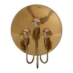 Grande lampada da parete o sconce di metà secolo 'W195' di Florian Schulz Germania, anni '60