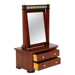 Miroir Biedermeier d'Allemagne du Nord du milieu du 19e siècle, vers 1840