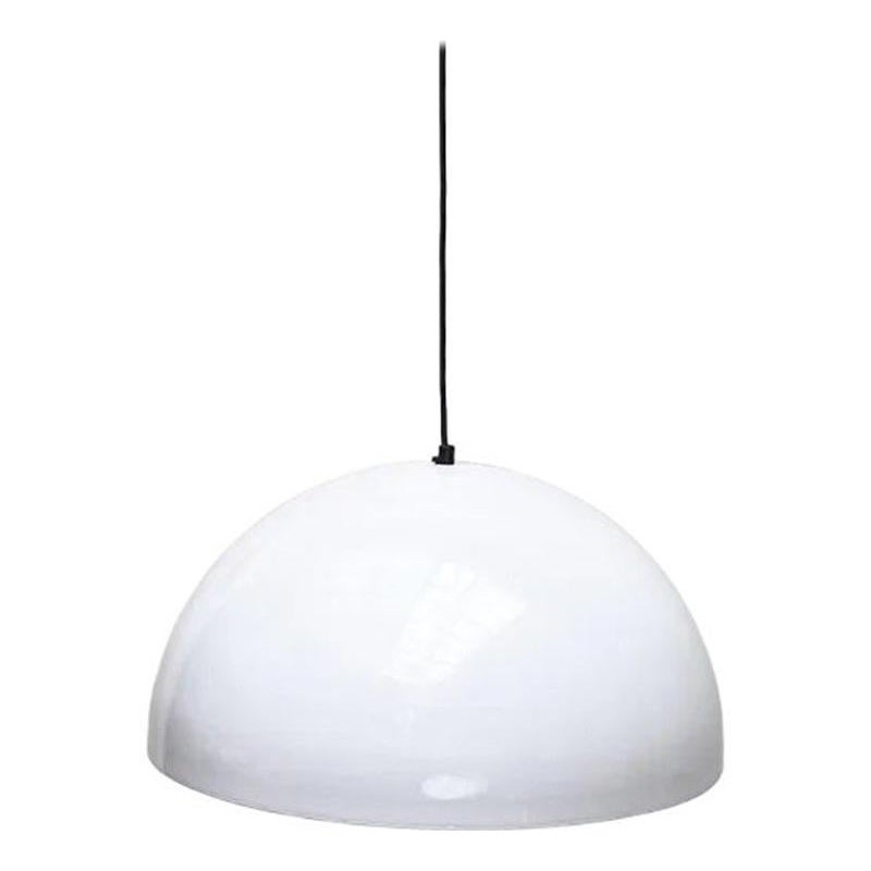 Lampada a sospensione Sonora in metallo di metà secolo di Vico Magistretti per Oluce, anni '70 in vendita