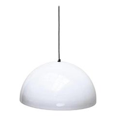 Mid-Century Metal Sonora Pendant Lamp by Vico Magistretti for Oluce, 1970s