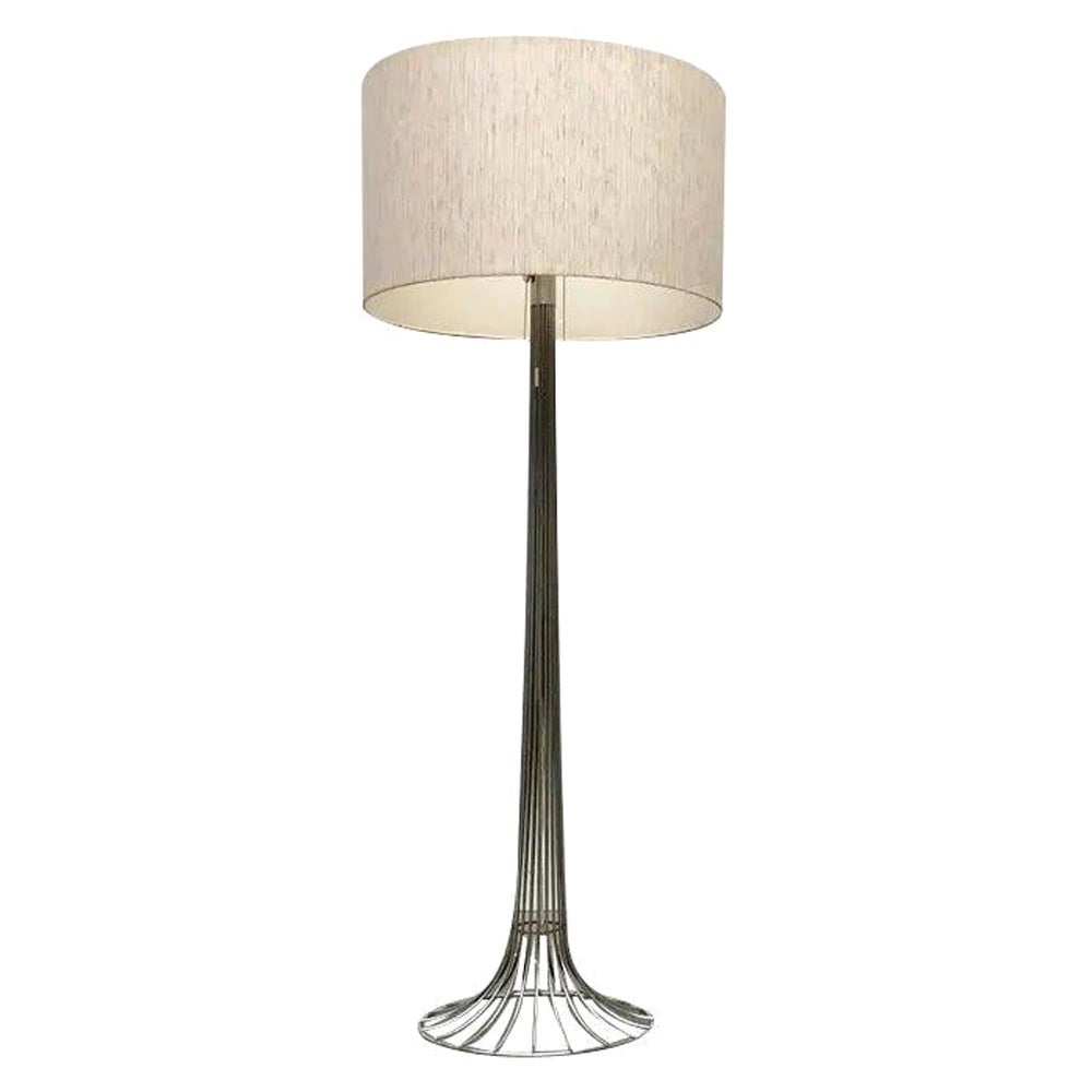 Lampada da terra in filo metallico di Kinkeldey, 1960, metà secolo, Space AGE