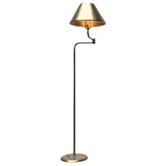 Lampadaire Lesan de style Hollywood Regency en laiton allemand, 1970