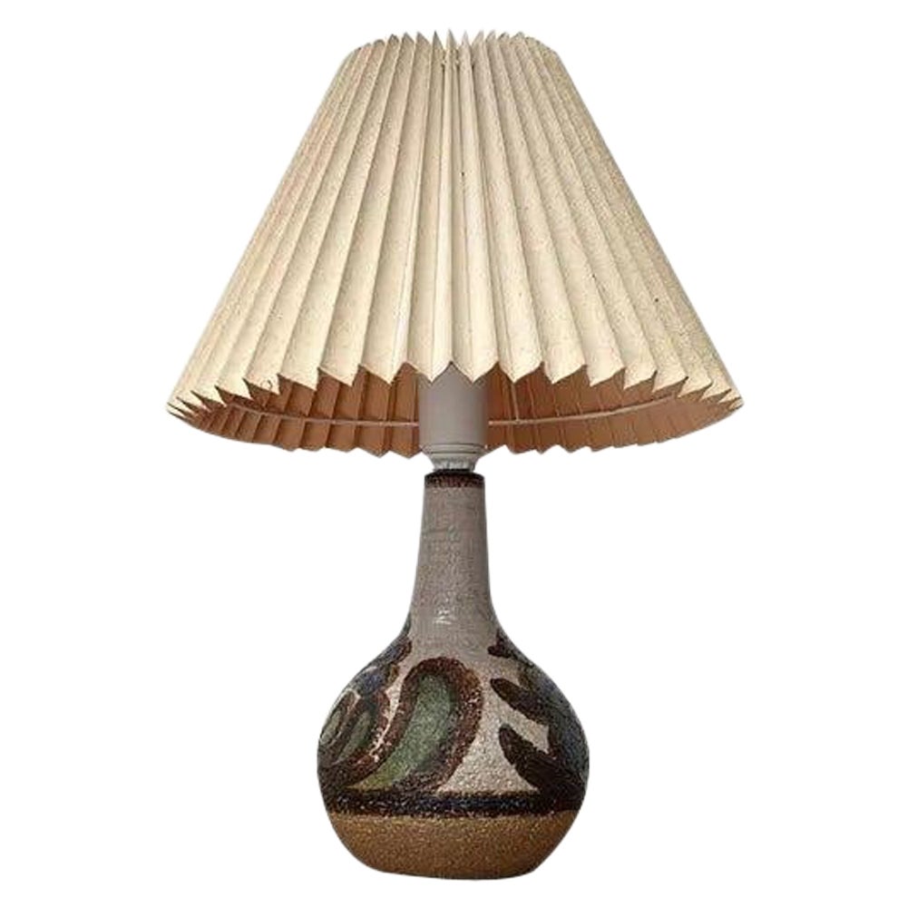 Mid-Century Danish Studio Pottery Model 3068 Table Lamp from Søholm, 1960s