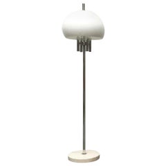 Mid-Century Italian Space Age Floor Lamp with Stone Base, 1960s