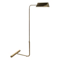 Mid-Century Counterweight Brass Floor Lamp, 1960s