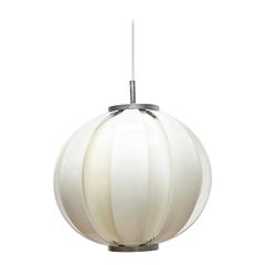 Lampada a sospensione a forma di luna lamellare di metà secolo, anni '60