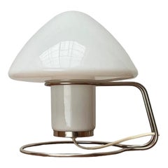 Vintage Mid-Century Space Age Mushroom Glass Table Lamp, 1960s