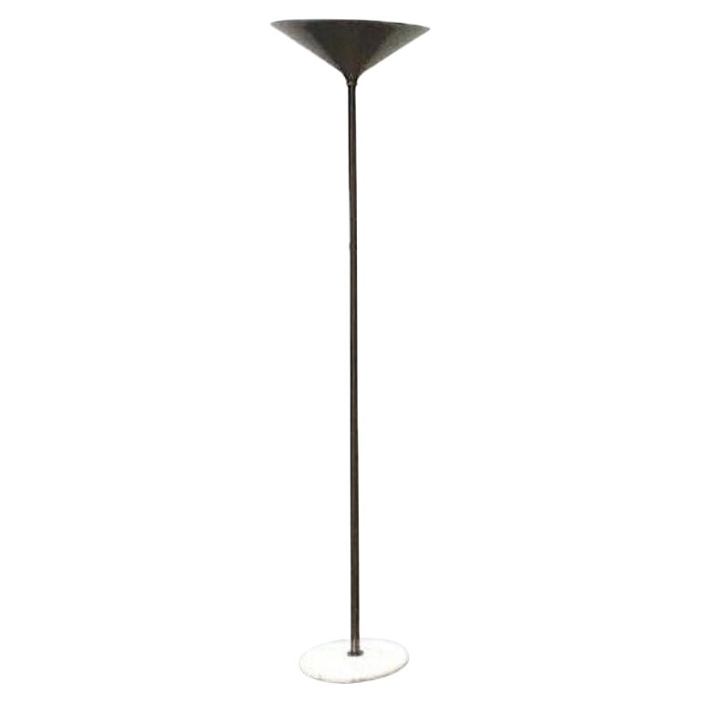 Vintage Italian Postmodern Floor Lamp with Marble Foot, 1970s For Sale
