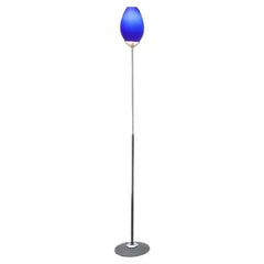 Vintage Italian Postmodern Glass Floor Lamp from Lucente, 1990s
