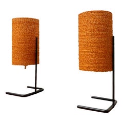 Vintage Set of 2 Mid-Century String Table Lamp, 1960s