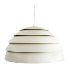 Deckenleuchte aus Aluminium von Hans-Agne, 1960er Jahre