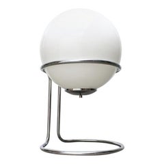 Vintage Space Age Chrome and Glass Ball Floor Lamp