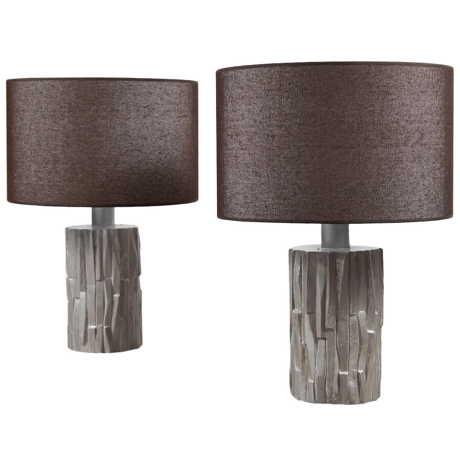 Aluminium Table Lamp by Catherine Caba For Sale