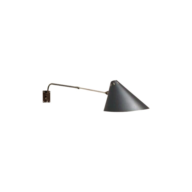 Lampada da parete minimalista tedesca di metà secolo di Hala 1960